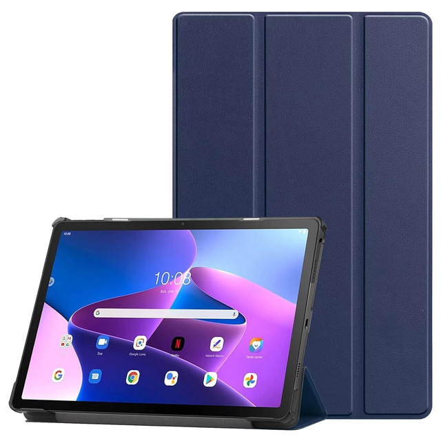 Alogy Etui na tablet do Lenovo Tab M10 Plus 3 Gen 10.6” 2022 TB128XU TB125FU Book Cover Case Granatowe
