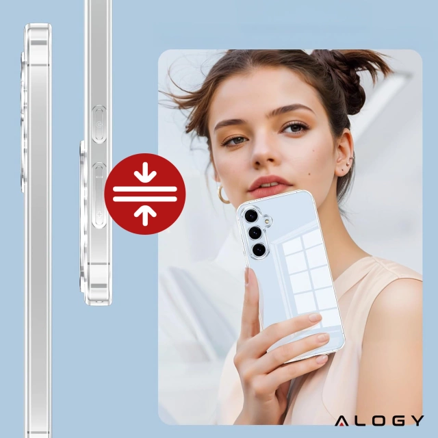 Etui do Samsung Galaxy S24 FE obudowa ochronna na telefon Alogy HybridShield™️ Case Przezroczyste