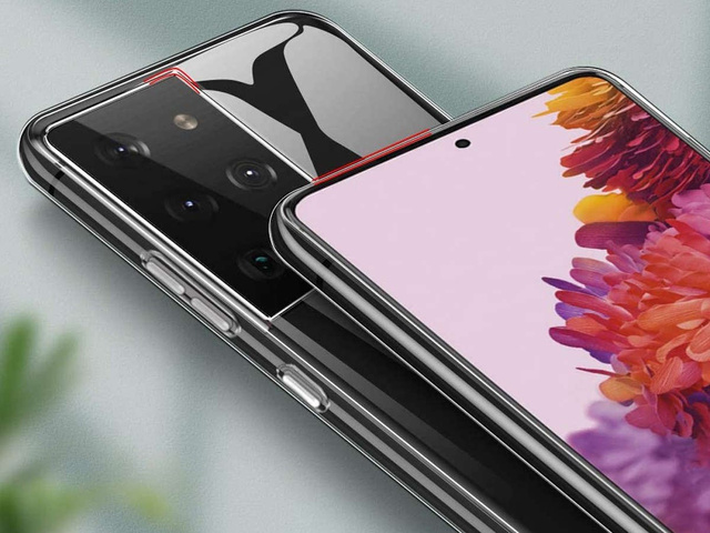 Etui na telefon silikonowe do Samsung Galaxy S21 Ultra silikonowe przezroczyste