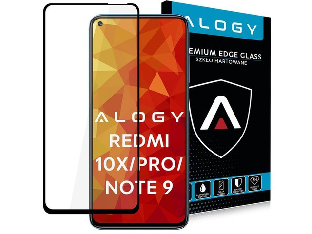 Alogy Szkło na telefon CF Full Glue do Xiaomi Redmi 10X/ 10X Pro/ Note 9