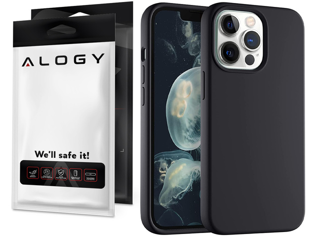 Alogy Etui na telefon ochronne Thin Soft Case do iPhone 13 Pro czarne