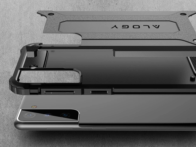 Alogy Etui na telefon Hard Armor do Samsung Galaxy S21 szare