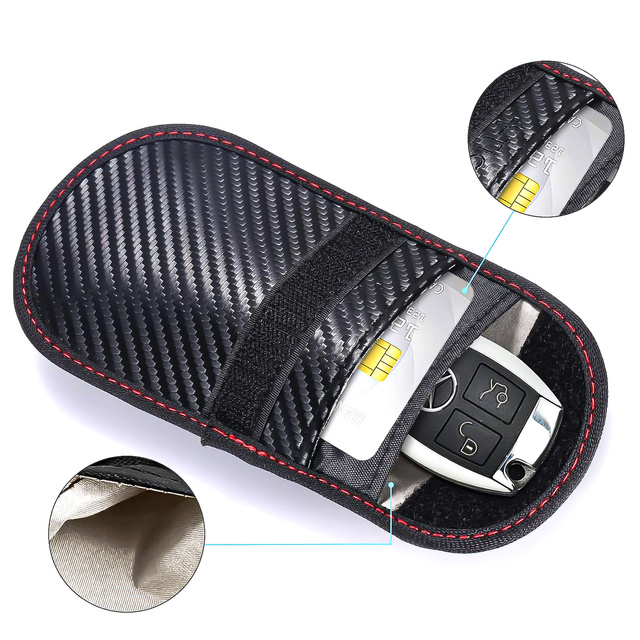 Alogy Antykradzieżowe etui na klucze pokrowiec blokujący sygnał 13x8.2cm
