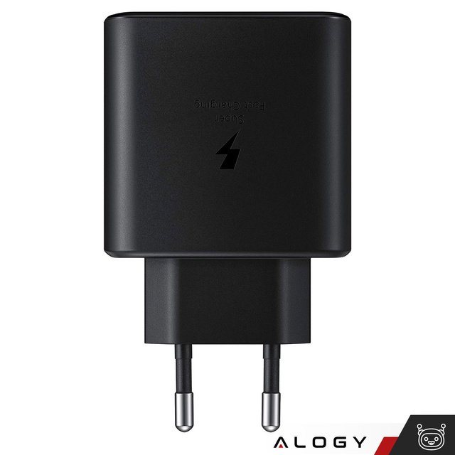Alogy Ładowarka sieciowa USB-C Premium Wall Charger 25W + Kabel  2x Type-C 100cm do Samsung 