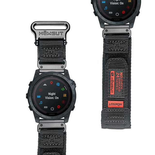 Alogy Pasek nylonowy Sport Strap na rzep do Apple Watch 1/2/3/4/5/6/7/8/SE (38/40/41mm) Niebiesko-szary