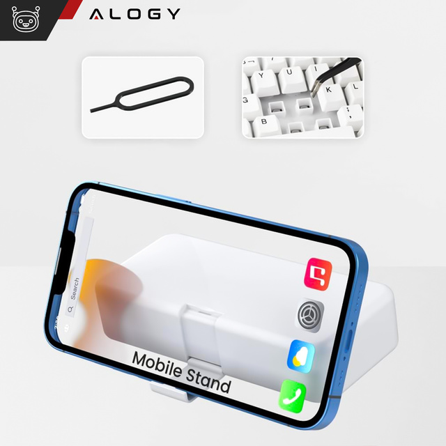 Alogy Set 18w1 Zestaw do czyszczenia klawiatury telefonu słuchawek Wielofunkcyjny Szczotka Klucz do SIM Czyścik