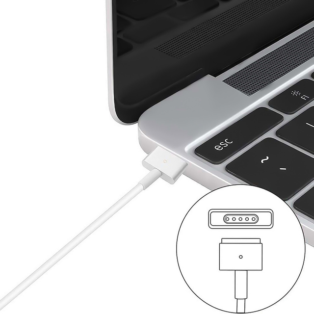 Alogy Ładowarka zasilacz do Apple MacBook MagSafe 2 T-type 85W Biała