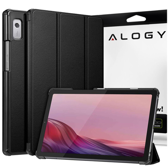 Alogy Etui na tablet Lenovo Tab M9 2023 9" TB310XU TB310FU Book Cover Case Czarne
