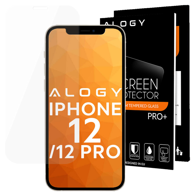 Alogy Szkło hartowane do telefonu na ekran do Apple iPhone 12/ 12 Pro 6.1