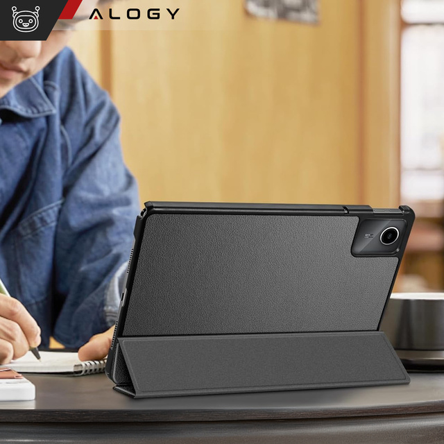 Etui do Lenovo Tab K11 / K11E 11”/ M11 10.95" TB330FU / TB330XU / TB331FC Book Case Cover z klapką obudowa futerał pokrowiec Alogy Szare + Rysik