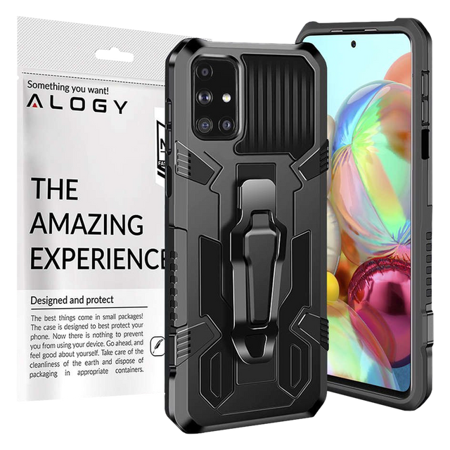 Alogy Etui ochronne pancerne z podstawką do Samsung Galaxy M51