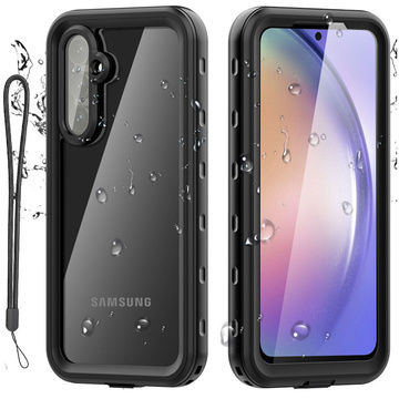 Alogy Etui do Samsung Galaxy A35 5G Pancerne wodoodporne IP68 360 Armor Case wbudowana szybka czarne