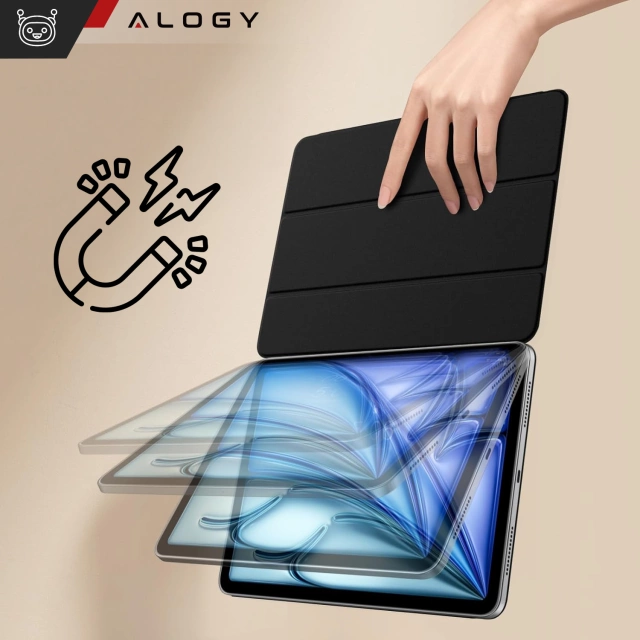 Etui magnetyczne 360 do Apple iPad 10.9" gen 10 Alogy Magnetic 360 Case obudowa ochronna na tablet Czarne