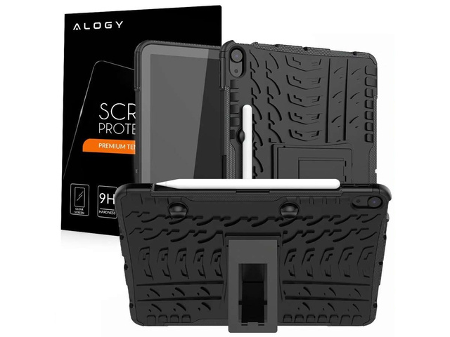 Alogy etui na tablet Pancerne do Apple iPad Air 4 2020 czarne