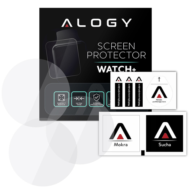 Alogy 3x Szkło Hartowane do smartwatch na ekran do Xiaomi Mi Watch S1 Active Global