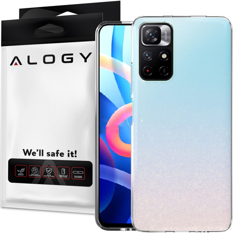 Alogy Etui na telefon silikonowe do Xiaomi POCO M4 Pro przezroczyste