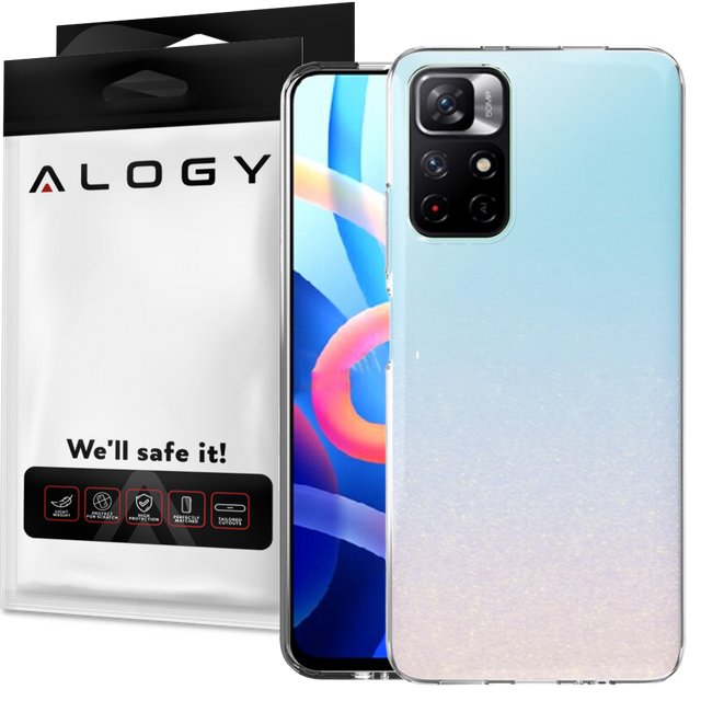 Alogy Etui na telefon silikonowe do Xiaomi POCO M4 Pro przezroczyste