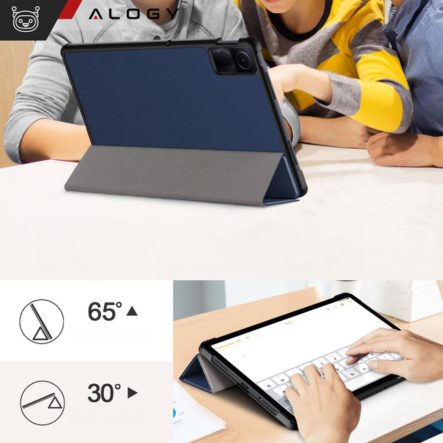 Etui na tablet do Xiaomi Redmi Pad SE 2023 11" obudowa ochronna z klapką Case Alogy Book Cover Granatowe