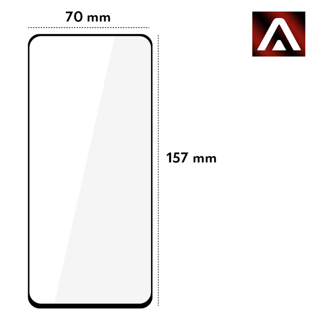 Alogy Szkło na ekran Full Glue case friendly do Xiaomi Poco F3 / Mi 11i Czarne