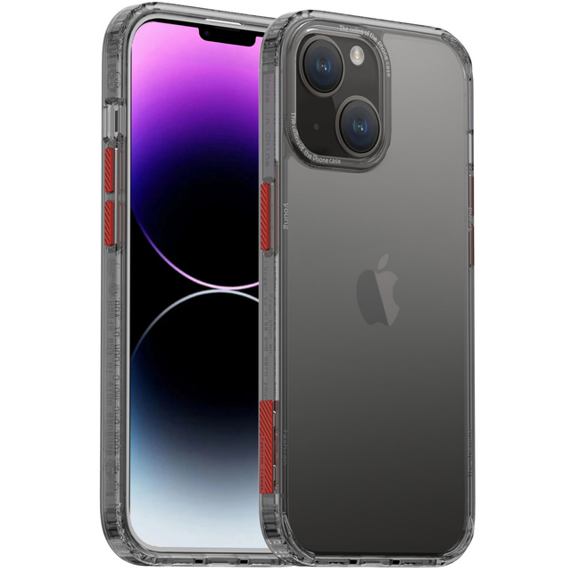 Alogy Protective Case Etui na telefon obudowa ochronna do Apple iPhone 14 Plus Czarno-przezroczyste