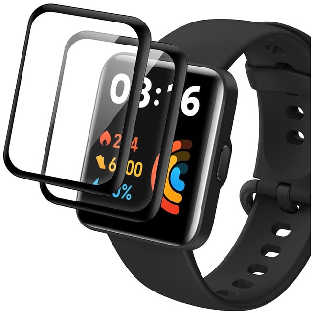 Alogy 3x Szkło na smartwatch elastyczne 3D do Xiaomi Redmi Watch 2 Lite Black
