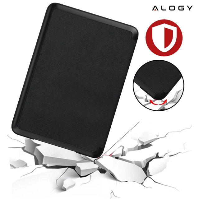 Etui ochronne na czytnik E-Book Alogy ProBook Cover obudowa do Kindle Paperwhite 6 2024 Czarne