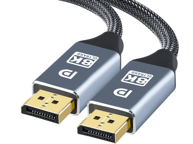 Alogy Kabel ze złączem 2x Display Port DP 1.4 8K 30AWG 1m