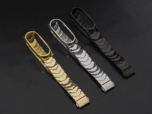  Mijobs V-Style GT bransoleta bransoletka do Xiaomi Mi Band 3/4 czarna