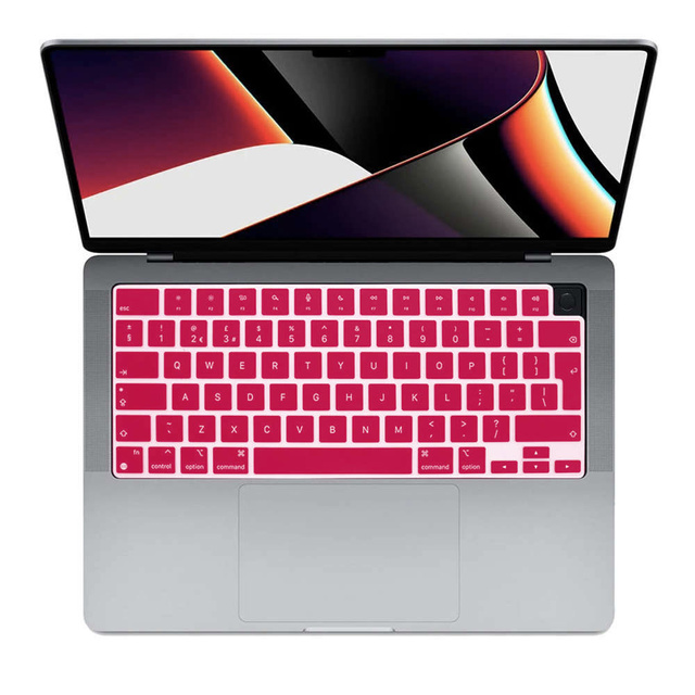 Alogy Nakładka ochronna silikonowa na klawiaturę do Apple Macbook Pro 14/16 M1 2021 A2442/A2485 Przezroczysta