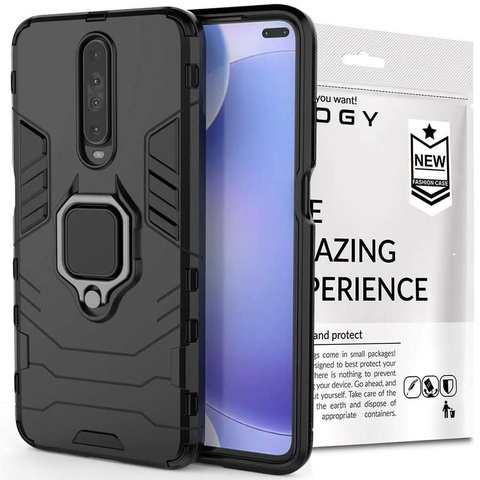 Alogy Etui na telefon Stand Ring Armor do Xiaomi Poco X2 czarne