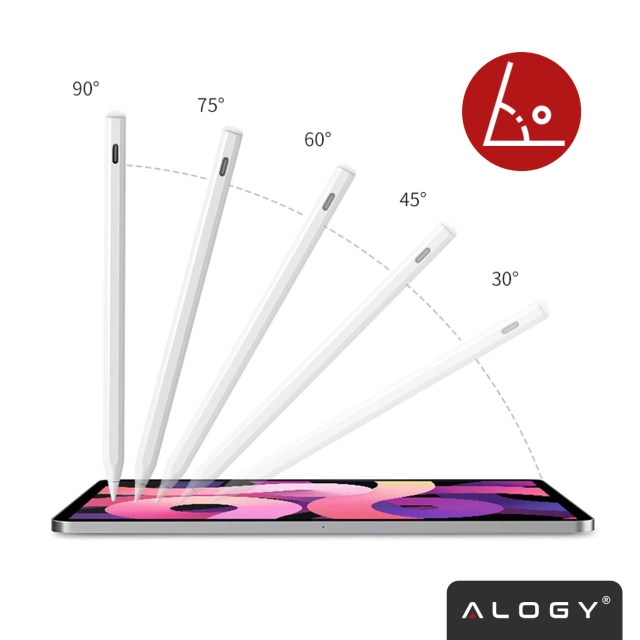 Rysik Alogy Stylus Pen Pencil dotykowy do ekranów telefonu tabletu do Apple iPad / iPhone Biały