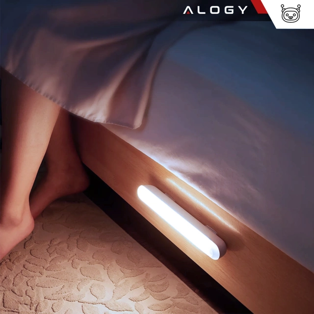 Lampka nocna Alogy Sensor Lamp z czujnikiem ruchu lampa szafkowa biurkowa na magnes Biała