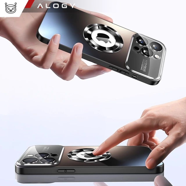 Etui do Apple iPhone 16 Pro obudowa Alogy MagSafe LuxeShield™ Case z ochroną obiektywów do MagSafe Graphite Black
