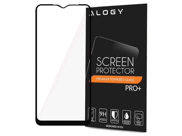 Alogy Szkło na ekran Full Glue case friendly do Samsung Galaxy A02s/ A03s 164mm Czarne