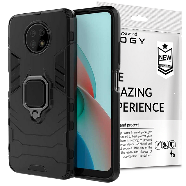 Alogy Etui na telefon Stand Ring Armor do Xiaomi Redmi Note 9T/ 9T 5G czarne