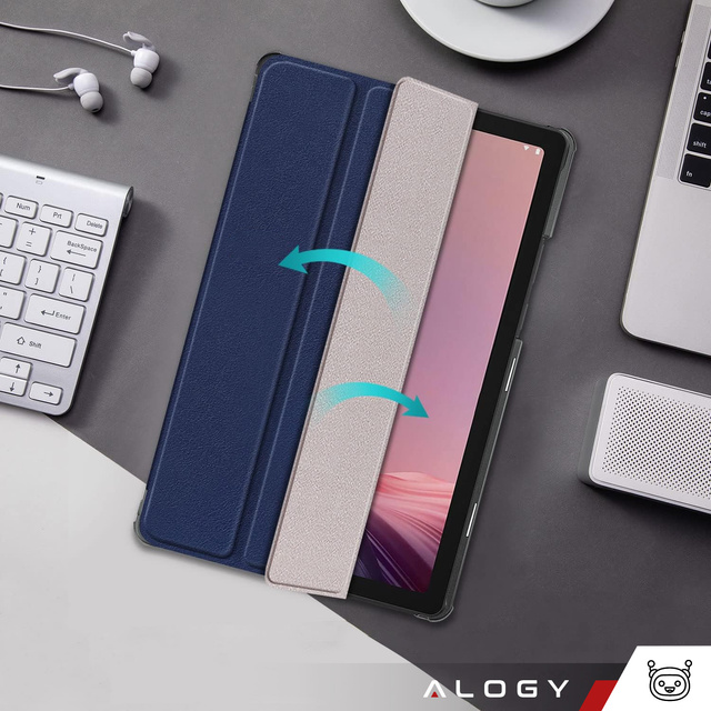 Alogy Etui na tablet Lenovo Tab M9 2023 9" TB310XU TB310FU Book Cover Case Granatowe