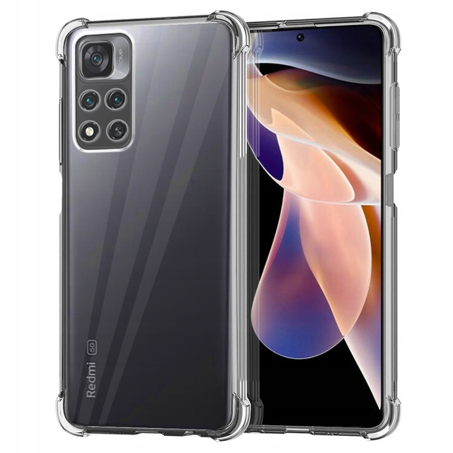 Alogy Etui na telefon pancerne ShockProof do Xiaomi Redmi Note 11 Przezroczyste