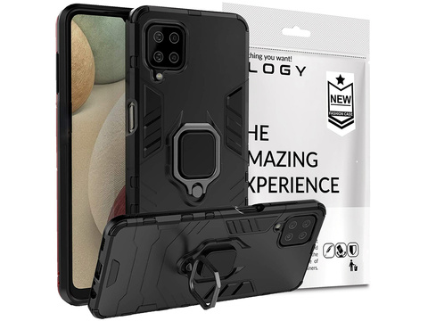 Alogy Etui na telefon Stand Ring Armor do Samsung Galaxy A12/ A12 5G/ M12 czarne