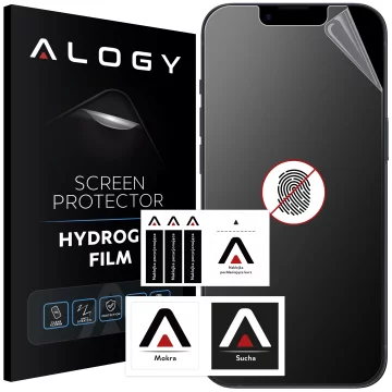 Folia "MATOWA" do Apple iPhone 14 Hydrożelowa Alogy HydroSkin Matte Pro™ na ekran do etui "BEZ ODCISKU PALCÓW"