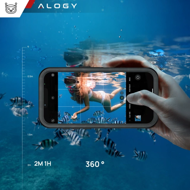 Etui Wodoodporne do Samsung Galaxy A36 5G / A56 5G Alogy HydroArmor™ IP68 Case z przezroczystym tyłem Pancerna obudowa 360