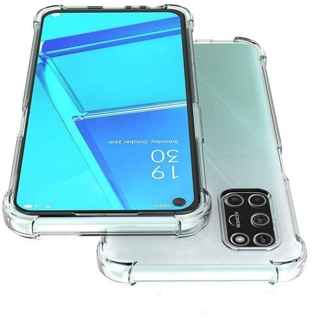 Alogy Etui na telefon pancerne ShockProof do Oppo A54/ A74/ A93 5G  Przezroczyste