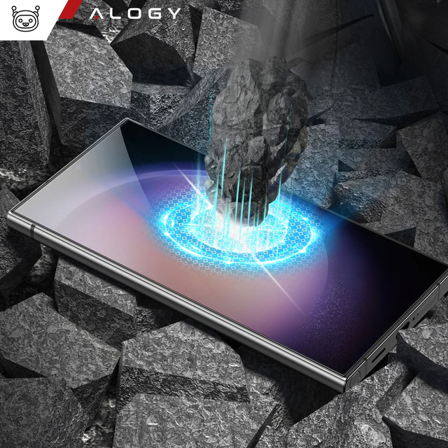 Alogy Glass z lampą UV Glue 2x Szkło hartowane do Samsung Galaxy S24 Ultra na ekran [2szt]