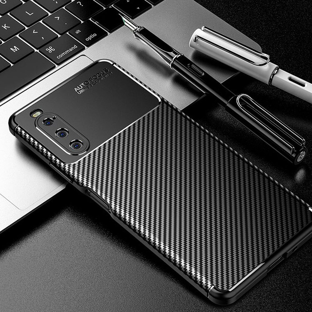 Alogy Etui na telefon obudowa ochronna Carbon Case do Sony Xperia 10 IV 2022 Black