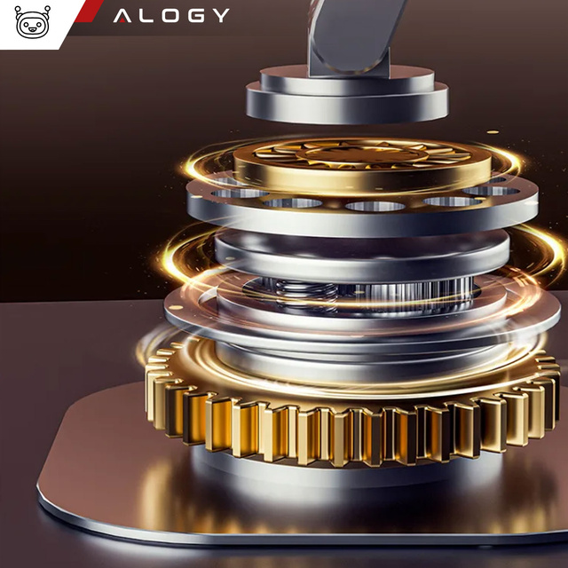 Alogy Uchwyt stojak podstawka biurkowy na biurko regulowany obrotowy 360 na telefon tablet 12.9" aluminiowy Czarny