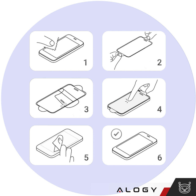 Alogy Szkło na ekran Full Glue case friendly do Samsung Galaxy S24 Ultra Czarne