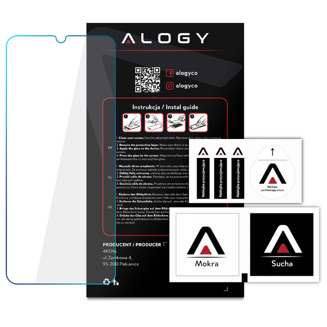 Alogy Szkło hartowane 9H ochrona na ekran do Xiaomi Redmi 10c