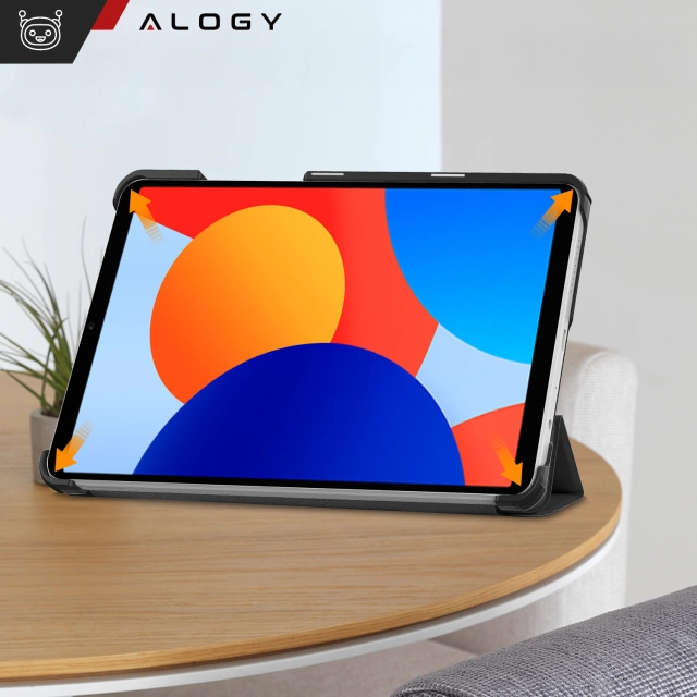 Etui ochronne do Redmi Pad SE 8.7" 4G Alogy Book Cover Case obudowa na tablet Czarne + Szkło i rysik