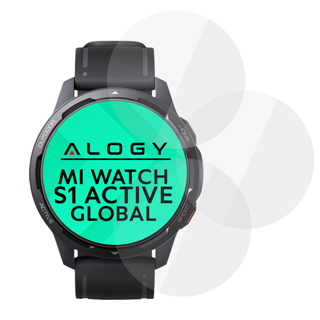 Alogy 3x Szkło Hartowane do smartwatch na ekran do Xiaomi Mi Watch S1 Active Global