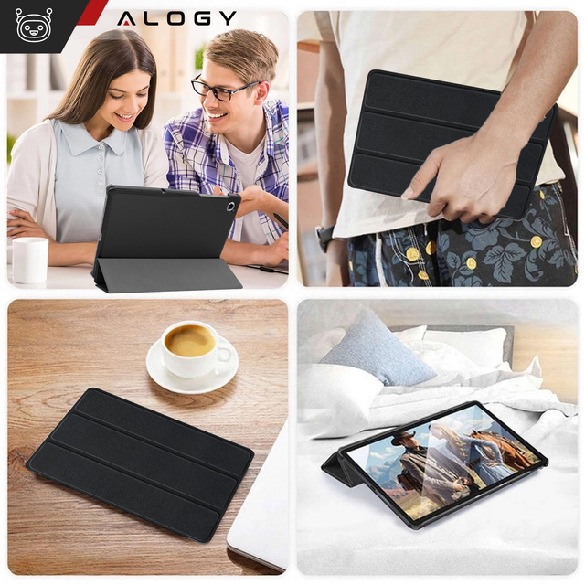 Alogy Etui do Lenovo Tab M8 4gen. TB300XU TB300FU Book Cover Case obudowa ochronne Czarne