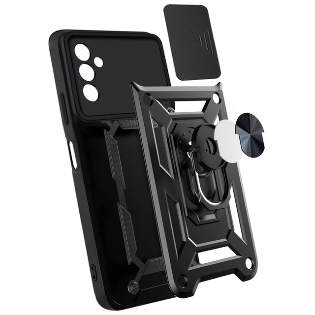 Alogy Etui na telefon Camshield Stand Ring z osłonką na aparat do Samsung Galaxy M52